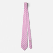 Milo Dale Pink op roze harten Mannen Necktie Stropdas (Voorkant)