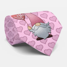 Milo Dale Pink over roze harten Gnome Mannen Neckt