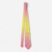 Milo Dale Pink & Yellow Mannen Necktie Stropdas (Achterkant)
