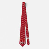 Milo Dale Red en Pink Gnome Couple Mannen Necktie Stropdas (Voorkant)