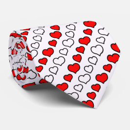 Milo Dale Red en White Mannen Necktie Stropdas