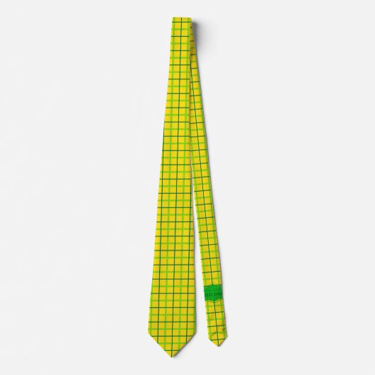 Milo Dale St. Patrick's Day Gold Pset Mannen Strop Stropdas (Voorkant)