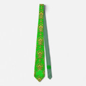 Milo Dale St Patrick's Shamrock Green Mannen Strop Stropdas (Voorkant)
