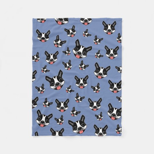 Milo de Boston Terrier Fleece Deken (Voorkant)