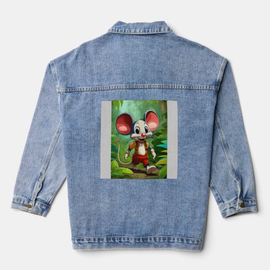 Milo de Oerwoud Muis Denim Jacket (Achterkant)