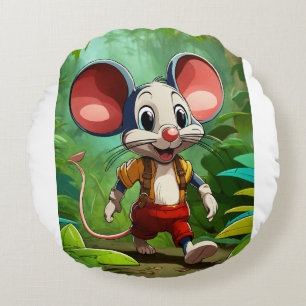 Milo de Oerwoud Muis Rond Kussen