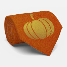 Milo Gold Pumpkin Thanksgiving Oranje Stropdas
