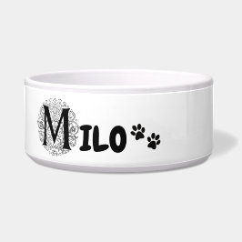 Milo - honden en katten gepersonaliseerde kom