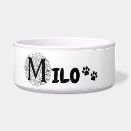 Milo - honden- en kattennaam bowl voerbakje