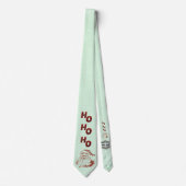 Milo Kerstmis Collectie Ho Ho Santa Green Stropdas (Voorkant)