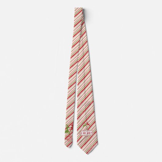 Milo Kerstmis Collectie Rood en Groene rendieren Stropdas (Achterkant)