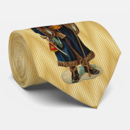 Milo Kerstmis Collectie Santa Gold Stropdas