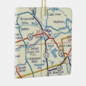 Milo Maine  Map Keramisch Ornament (Rechts)