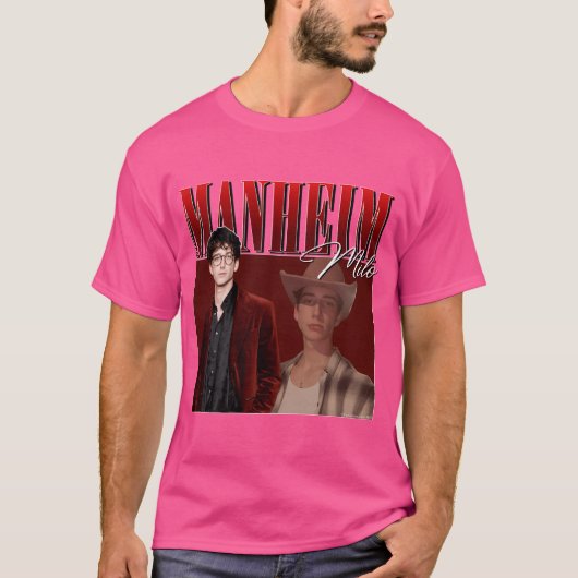 Milo Manheim Retro Design T-shirt (Voorkant)