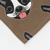 Milo The Boston Terrier Fleece Deken (Hoek)