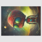 Milo the Cosmic Spaceman Explorer Decoupage Tissuepapier (Voorkant)