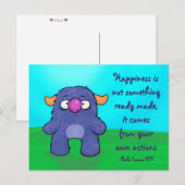 Milo the Monster, briefkaart (Voorkant / Achterkant)