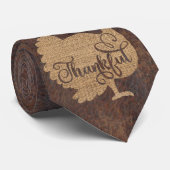 Milo Turkey Thanksgiving Brown Stropdas (Opgerold)
