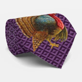 Milo Turkey Thanksgiving Paars Stropdas (Opgerold)
