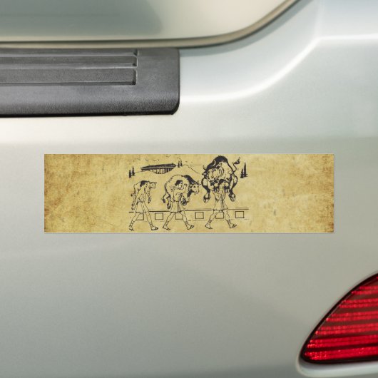 Milo van Croton en de stier - Gym Motivatie Bumpersticker (Op auto)