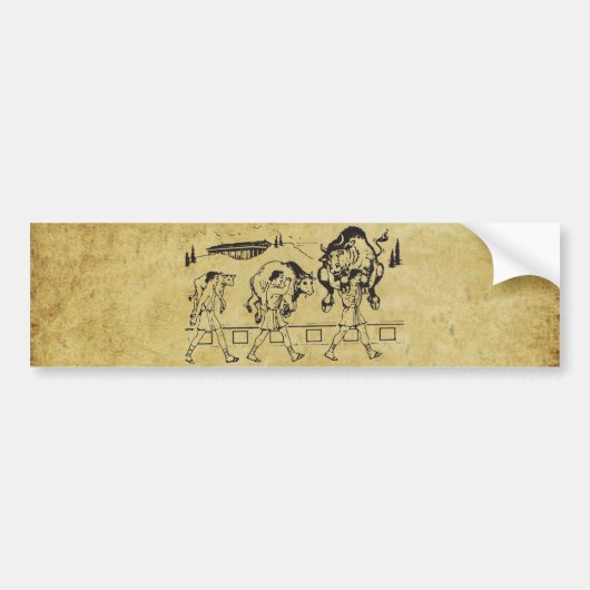 Milo van Croton en de stier - Gym Motivatie Bumpersticker (Voorkant)