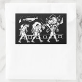 Milo van Croton en de stier - Gym Motivatie Rechthoekige Sticker (Tas)