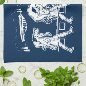 Milo van Croton en de stier - Gym Motivatie Theedoek (Gevouwen)