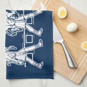 Milo van Croton en de stier - Gym Motivatie Theedoek (Quarter Fold)