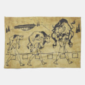 Milo van Croton en de stier - Gym Motivatie Theedoek (Horizontaal)