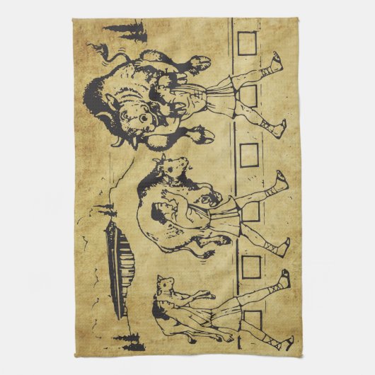 Milo van Croton en de stier - Gym Motivatie Theedoek (Verticaal)