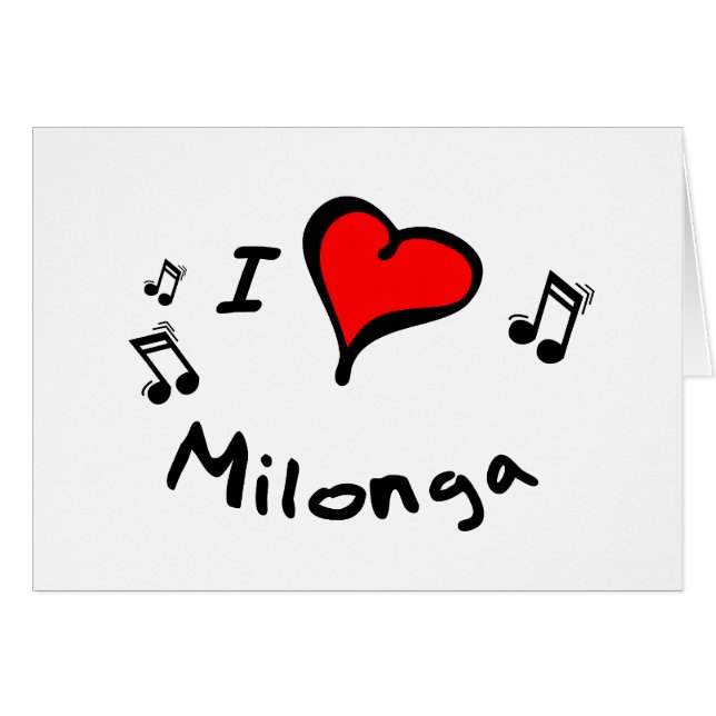 Milonga I Heart-Love Gift (Voorkant Horizontaal)