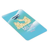 Milos, de Grieks-eilandkaart-reisposterkunst. Magneet (Rechterzijde)