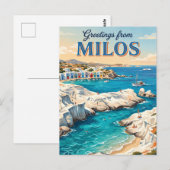 Milos Griekenland Briefkaart (Voorkant / Achterkant)