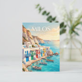 Milos Griekenland Briefkaart (Staand voorkant)