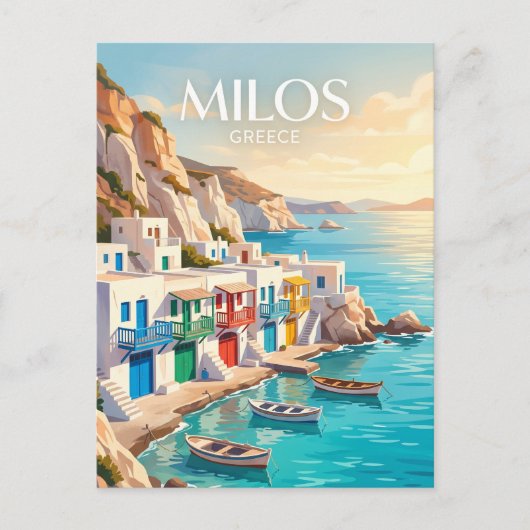 Milos Griekenland Briefkaart (Voorkant)