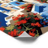 Milos Griekenland Reizen Kunst Vintage Poster (Hoek)