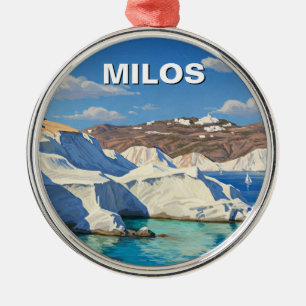 Milos Griekenland Reizen Metalen Ornament