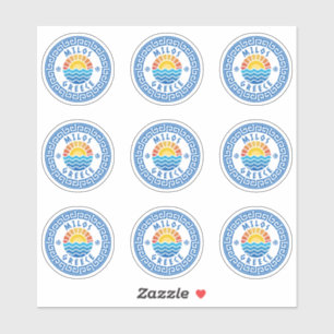 Milos Island, Griekenland Multiple Pack Sticker