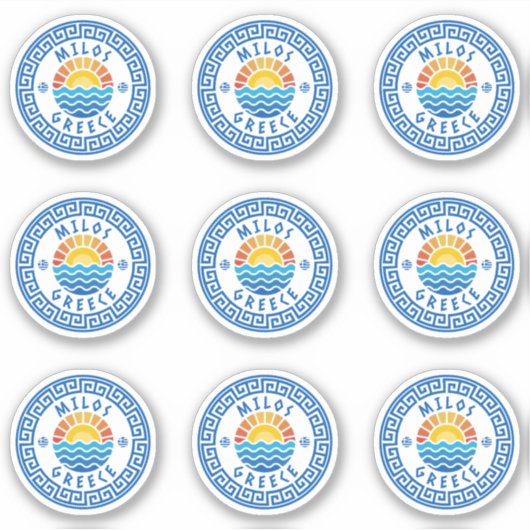 Milos Island, Griekenland Multiple Pack Sticker (Voorkant)