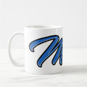 Milos Vorname Name blue Tasse Kaffeetasse Koffiemok (Links)