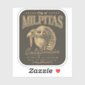 MILPITAS SANTA CLARA - SILICON VALLEY CALIFORNIË STICKER (Vel)