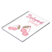 MilSpouse Deployment Journal met roze kersen Notitieboek (Linkerzijde)
