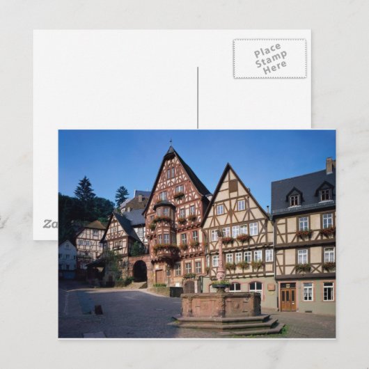 Miltenberg City, Duitsland Briefkaart (Voorkant / Achterkant)