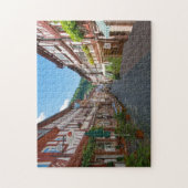 Miltenberg Odenwald Beieren Duitsland. Jigzaag Puz Legpuzzel (Verticaal)