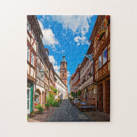 Miltenberg Odenwald Beieren Duitsland. Legpuzzel (Verticaal)