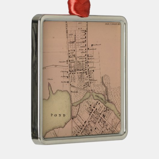 Milton Delaware Metalen Ornament (Rechts)