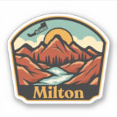 Milton, Delaware Sticker (Voorkant)