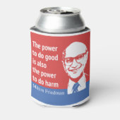 Milton Friedman Quote: De kracht om goed te doen Blikjeskoeler (Blikje Achterkant)