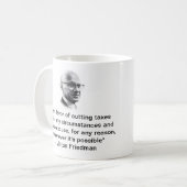 Milton Friedman snijdt de Mok van de Koffiekoffie (Voorkant links)