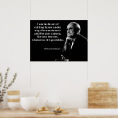 Milton Friedman Tax Cuts Quote Poster (Keuken)